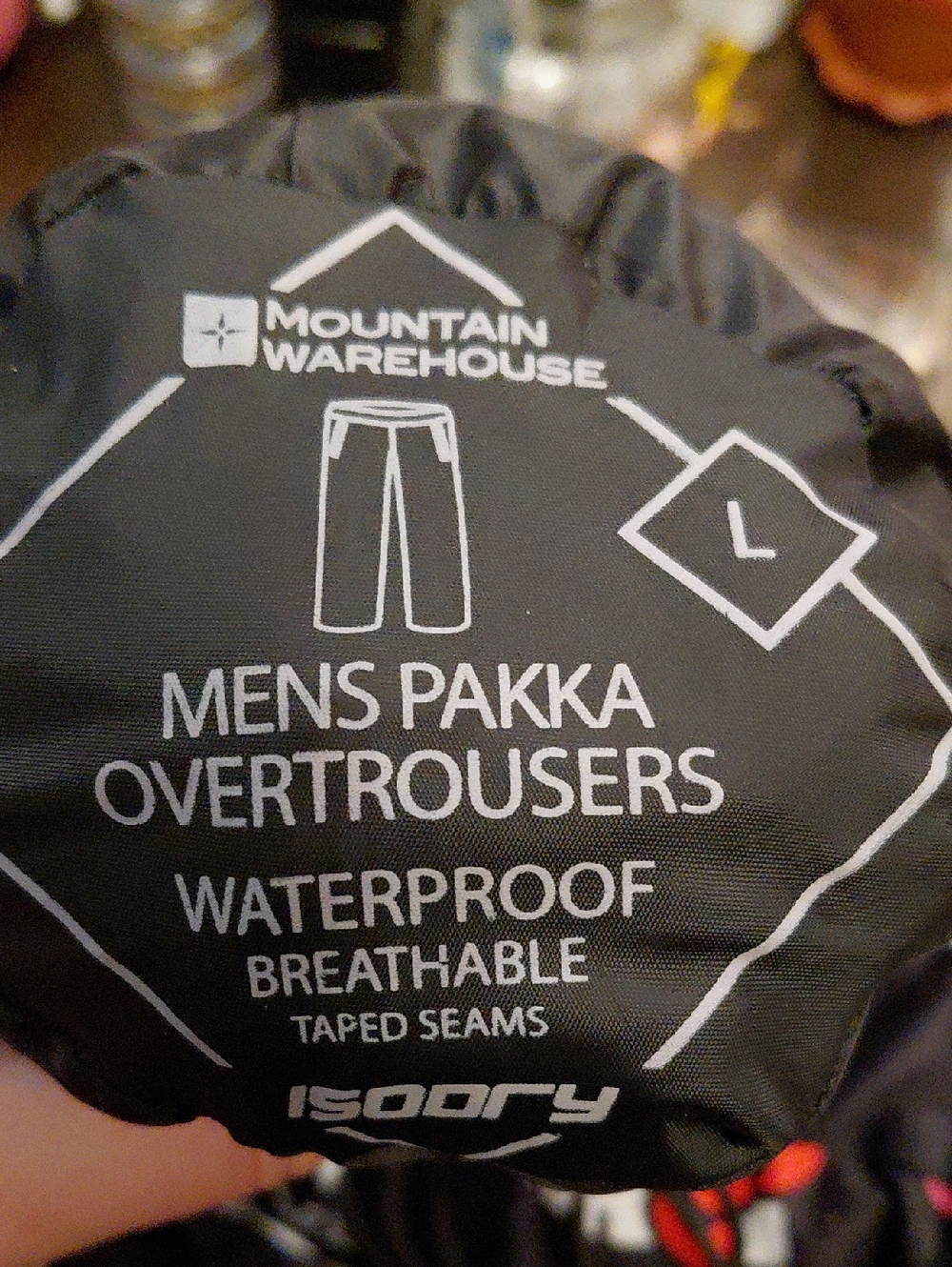 Mountain Warehouse Mens Pakka Overtrousers - Black